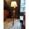 Lampe Trépied Bois PM Laiton