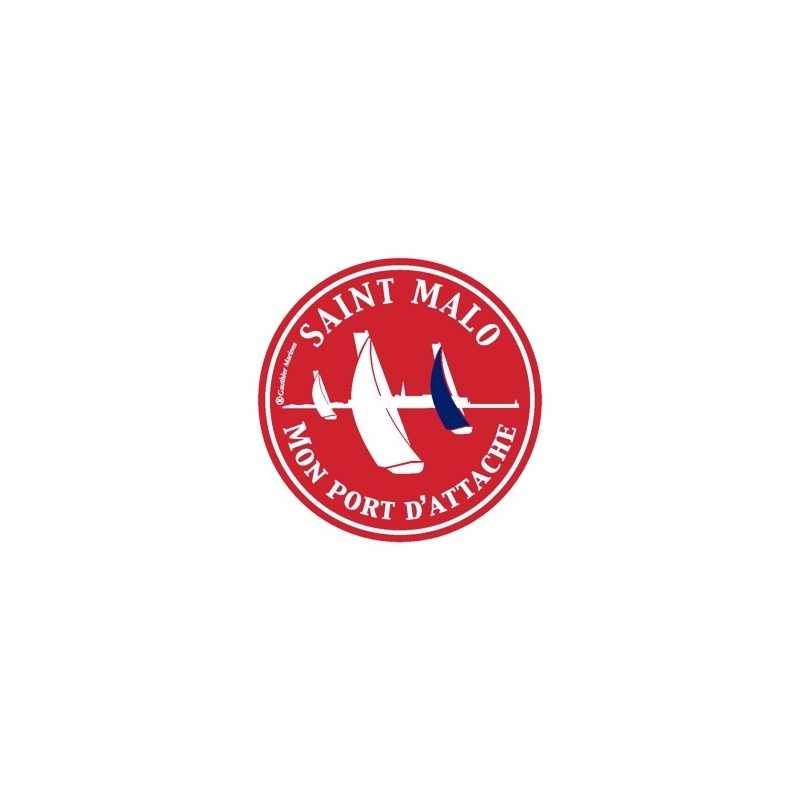 Sticker St Malo rouge