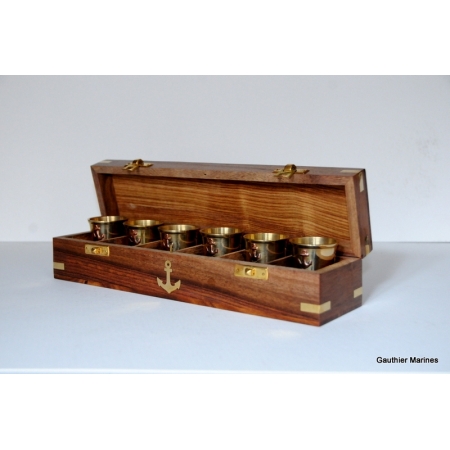 Mesures de Rhum Coffret  (PM - Laiton - Set de 6)